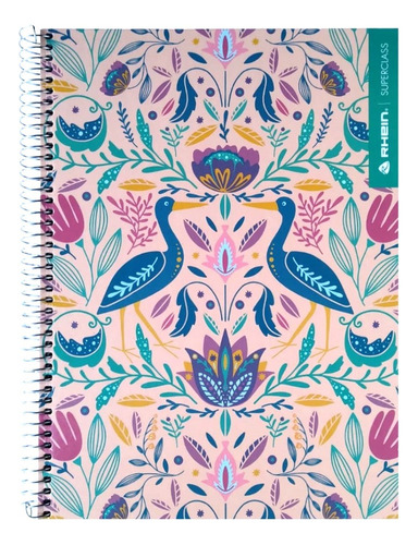 Cuaderno Triple Rhein 5 Un Folk 150hj Artesano Librería