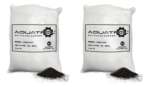Pack 2 Carbón Activado Cascara De Coco 12.3kg 8x30 Aquatrol
