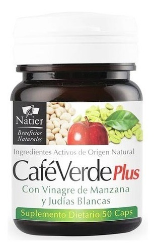 Café Verde Plus + Vinagre De Manzana - Adelgazante - 50 Caps