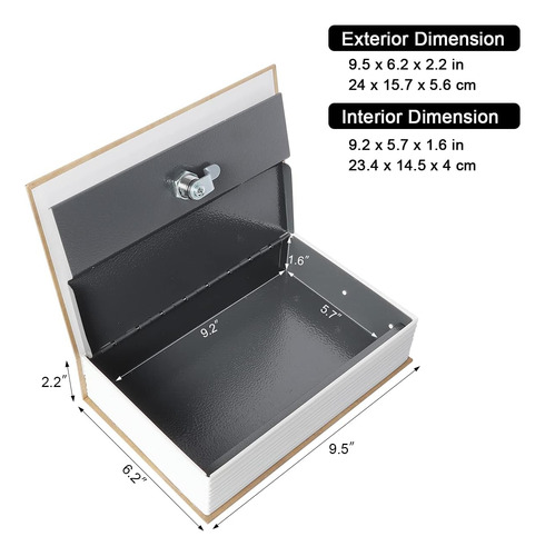 Caja De Almacenamiento De Libros De Diversión, Caja Fuerte S
