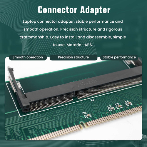 Conector Ada De Memoria Ram So-dimm Para Computadora De Escr