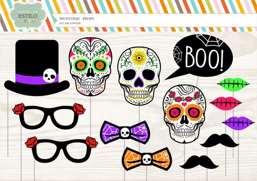 Props Halloween - Photobooth - Props Infantiles