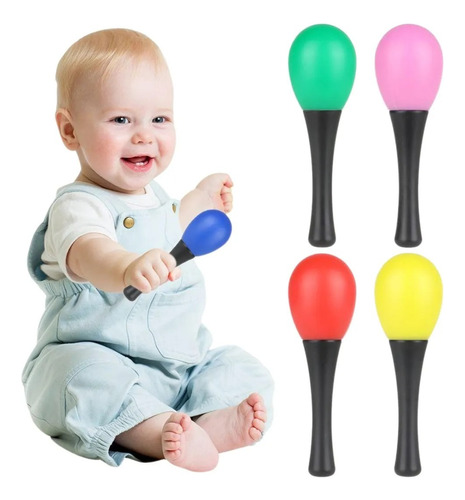 Chocalho Maraca Infantil Em Plástico Abs Liverpool