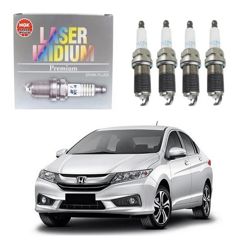 Jogo Velas Honda Fit 1.5 16v 2015/2016/2017/2018/2019 Ngk