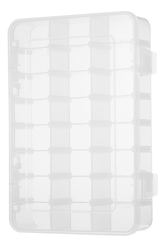 Caja Organizadora Joyas Plástico 24 Compartimentos Transpare