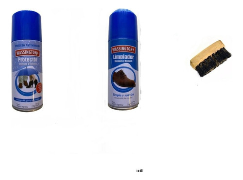 Kit Gamuza Protector + Limpiador Wassington + Cepillo Bronce