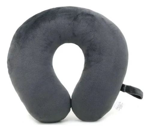 Almohada De Viaje Travel Tech 17014 Adulto Negro Liso Gris Liso