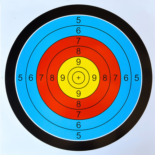 20 Alvos Oficial Papel Tiro Arco Flecha Arqueria Tpg-40 (x)