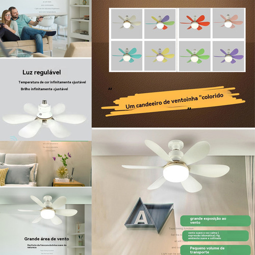 Nueva Luz Led Para Ventilador De Techo Con Nuevo Control Rem
