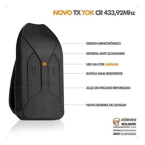 Kit 10 Controle Remoto Portão Eletrônico Tok Ppa 433mhz