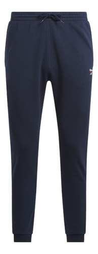 Pants Reebok Hombre Entrenamiento Azul Identity Fleece