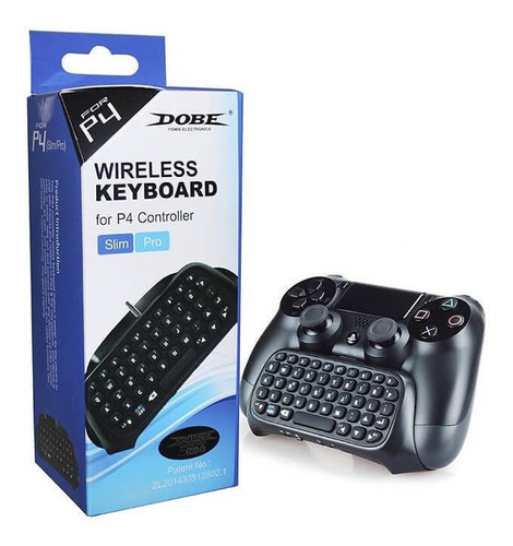 Teclado Ps4 Joystick Keyboard Bt Slim/ Pro Gtia Color Negro