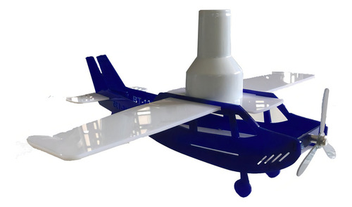 Luminária Infantil Pendente - Avião Azul