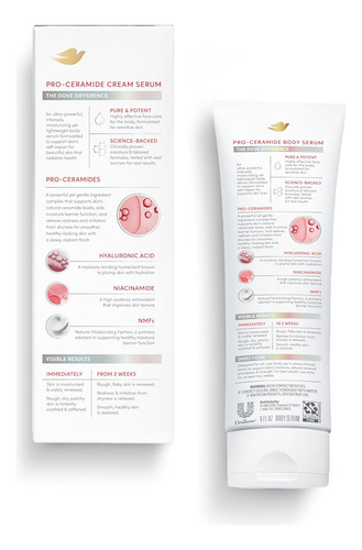 Dove Crema Corporal Pro-ceramide + Reparación Para Pieles Ás
