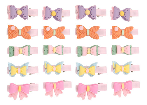 Pet Bow Hairpin, 20 Unidades, Horquillas De Doble Capa Para