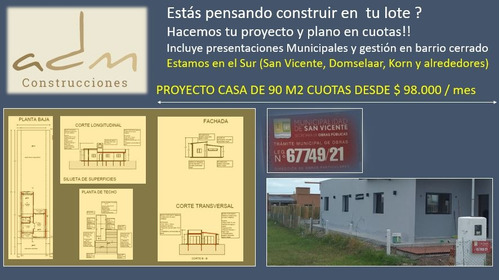 Constructora, Proyecto Y Planos Municipales Facilidades !!!!