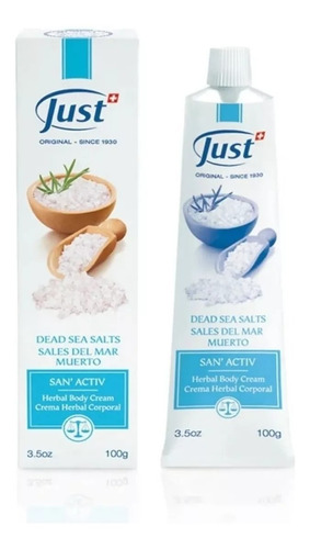 Crema Herbal San Activ Con Sales Del Mar Muerto 100g Just