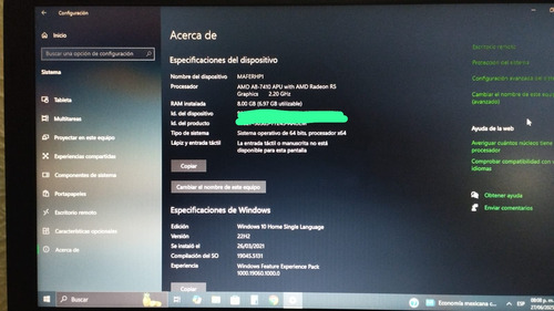 Laptop Hp G5 Negro (Nuevo con caja abierta)