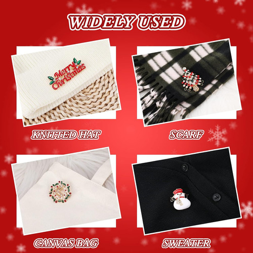 Cindeer 16 Pcs Broches Y Alfileres Para Mujeres Piedra...