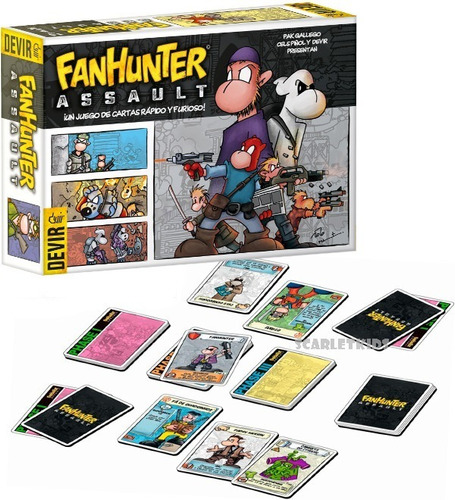 Imagen 2 de 6 de Fanhunter Assault Español Devir Juego De Mesa Scarlet Kids