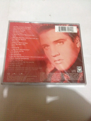 Elvis Presley Disco Compacto Música Rock 