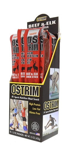 Ostrim Natural Beef Y Elk Snack-palo Habanero - 10 Palos - 2