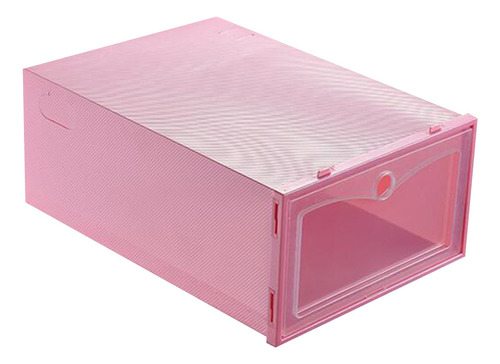 Caja Plegable Transparente Para Guardar Zapatos, De Plástico