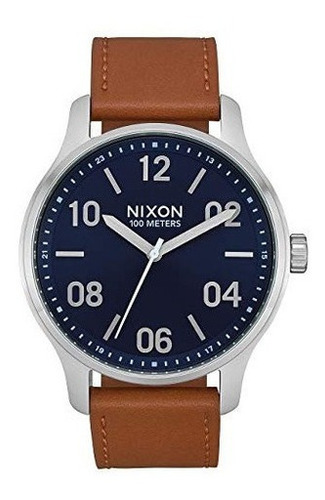 Nixon Patrulla Cuero Reloj De Cuarzo Para Hombre Y Cuero Per