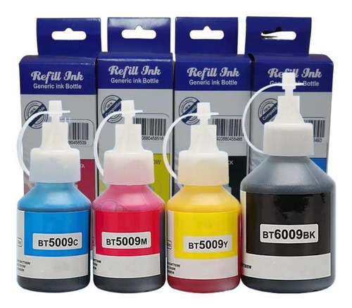 Kit 4 Tinta Generica Para Brother Dcp-t710w Mfc-t800w T910dw