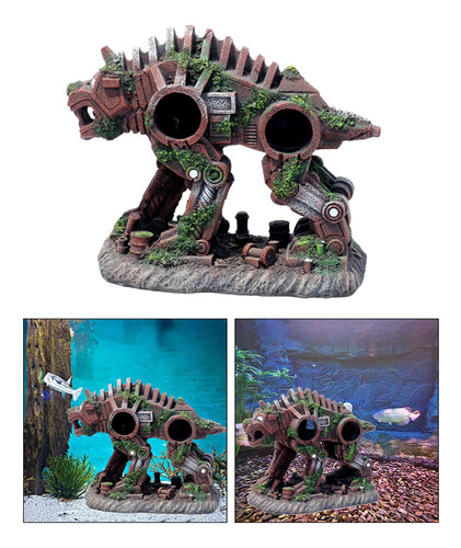 1 Pieza De Ornamento Único Del Acuario Perro Paisajismo