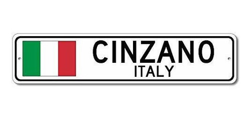 Señales - Cinzano, Italia - Letrero De Bandera Italiana - Le