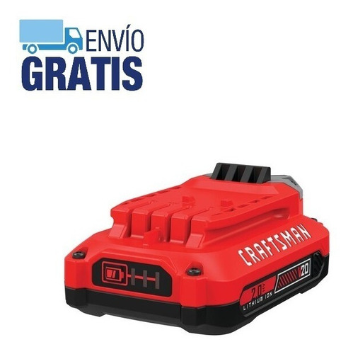 Batería De Ion Litio De 20v De 2.0ah Craftsman Cmcb202