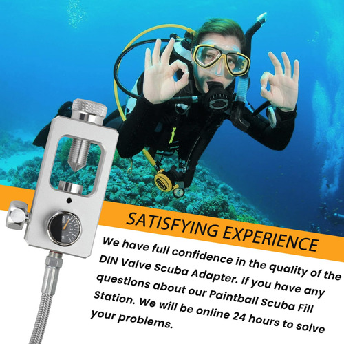 Adaptador De Buceo Con Válvula Din, Estación De Llenado De P