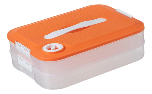 Caja De Almacenamiento De Bolas De Naranja De 2 Capas