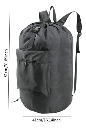 Mochila Para La Colada Con Bolsillo Frontal, Bolsa Para