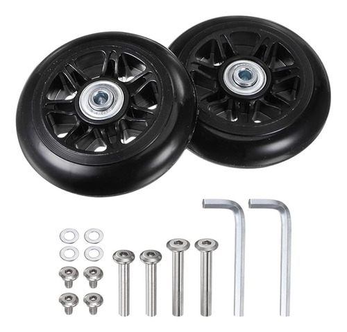 Ruedas De Repuesto Para Valija 90mm X 24mm Pack 2
