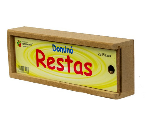 Dominó Didáctico De Madera Restas