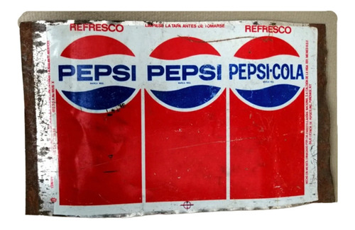 Latón Original De Lata Pepsi De Los 80s