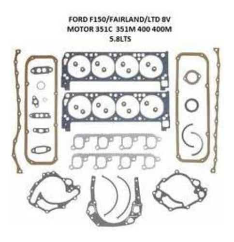 Empacadura Motor F-100 150 350 351 5.8 8v