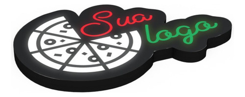 Luminoso Personalizado Pizzaria - Sua Logo - Decoração Pizza