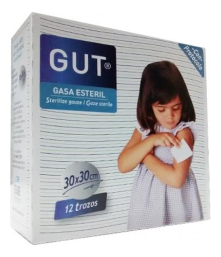 Gasa Esteril Gut 30x30 X Pack De 10 Cajas 