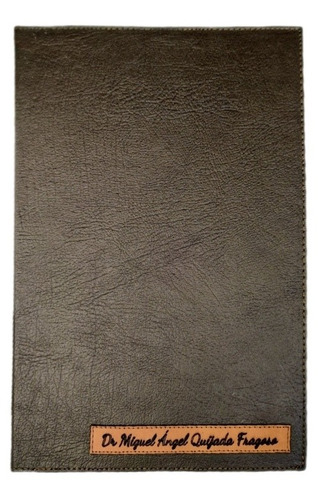 Carpeta De Piel Genuina Personalizada Folder Tamaño Oficio 
