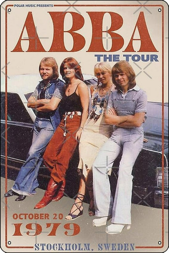 Póster Metálico The Tour 1979, 12x8  Para Decoración