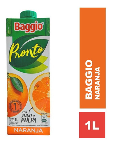 Baggio Pronto Jugo De Naranja X 1 Lts