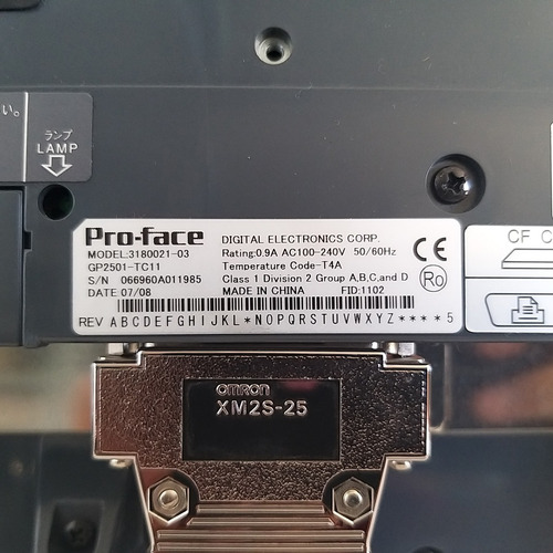 Pantalla Tactil Pro-face Con Plc Omron Y Cables De Conexión (Usado)