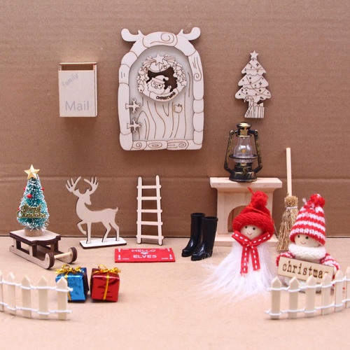 Ornamento Em Miniatura De Natal 1/12, Mini Árvore De Natal