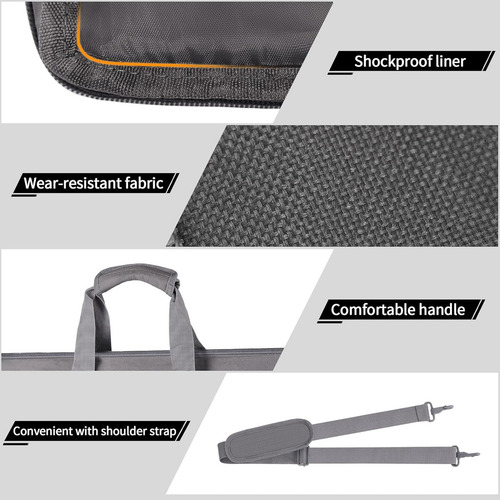 Funda Mochila Viaje Camping Para Starlink V3 Gen3 Accesorios Color Gris Diseño De La Tela Liso