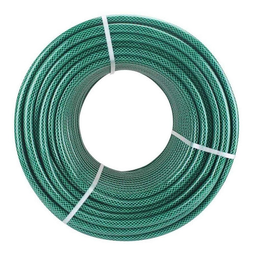 Manguera Para Jardin 1  X 100mts Reforzada Verde Nylon