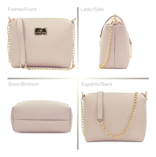 Crossbody Mujer Montalvo Farret Mf699 Bandolera Piel Genuina