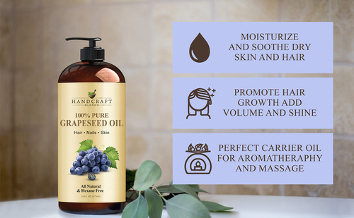 Mezclas Artesanales De Aceite De Semilla De Uva, 473 Ml, 100